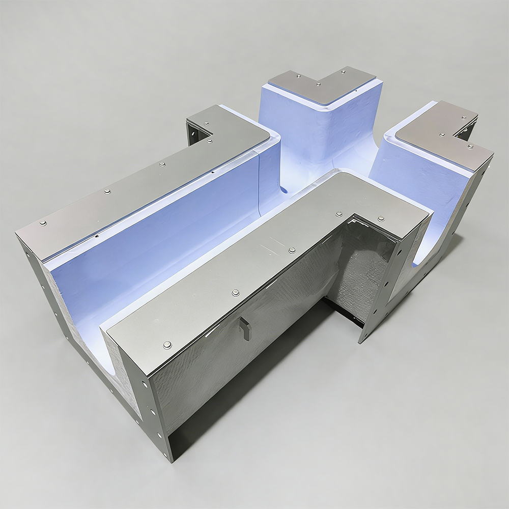 Custom Refractory-Lined Aluminum Launder System for Molten Aluminum,Longzhiyi Refractory,Molten Aluminum Launder｜Custom Refractory Launder for Aluminum Foundry