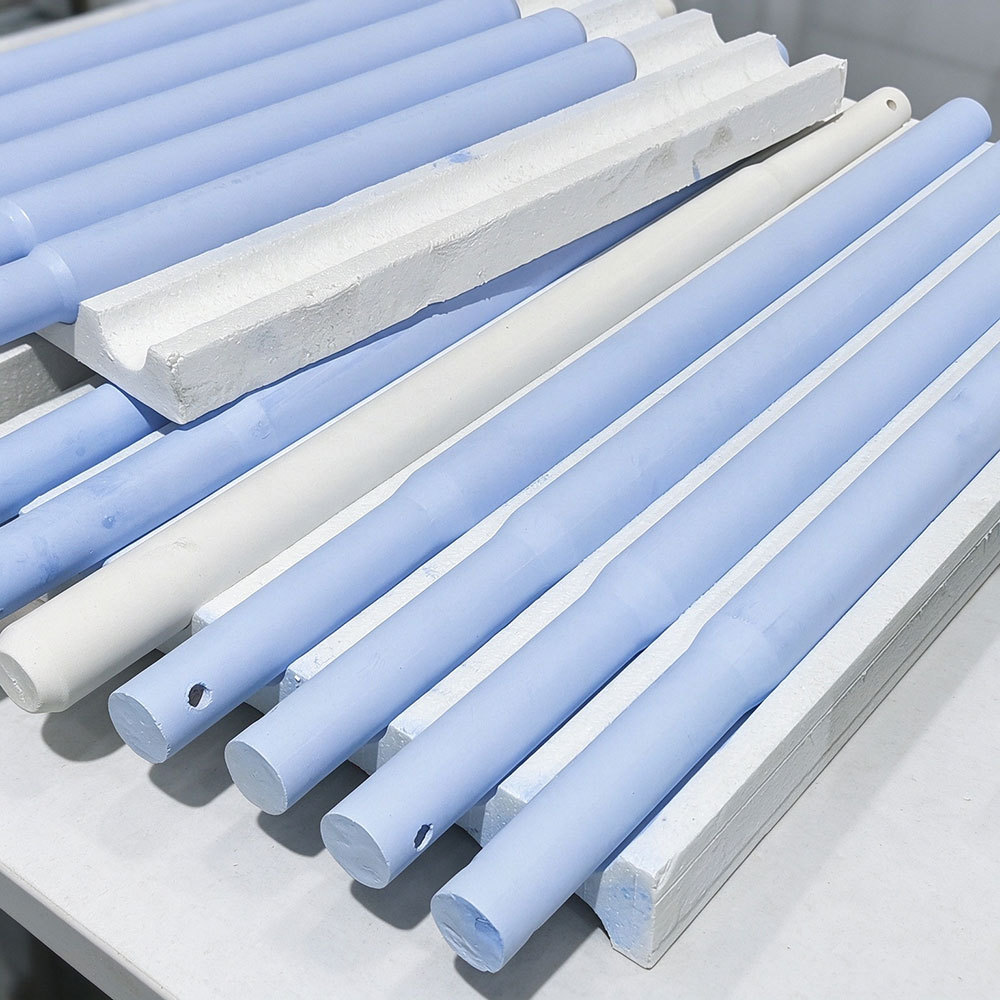 Refractory Launder for Molten Aluminum Processing  and Casting Lines,Longzhiyi Refractory,used Silica Argon Purging Stopper Rod for Aluminum Casting