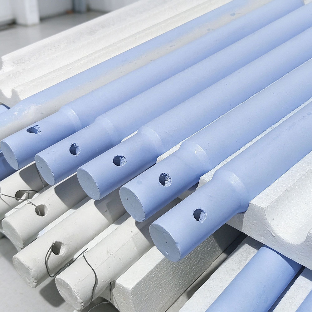 Refractory Launder for Molten Aluminum Processing  and Casting Lines,Longzhiyi Refractory,used Silica Argon Purging Stopper Rod for Aluminum Casting