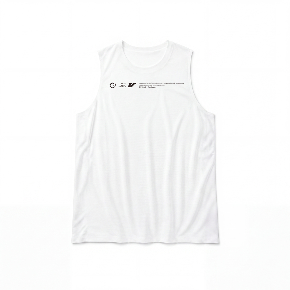 Cool-Feel Seamless Training Vest - White