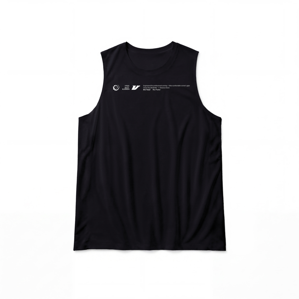Cool-Feel Seamless Training Vest - Black