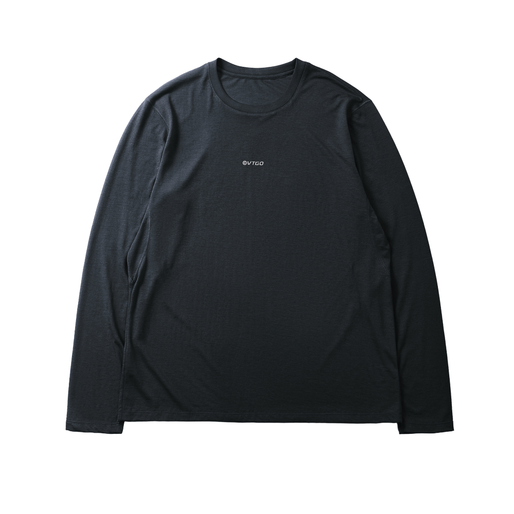 Sea Fossil Quick-Dry Long-Sleeve Tee - Deep Teal
