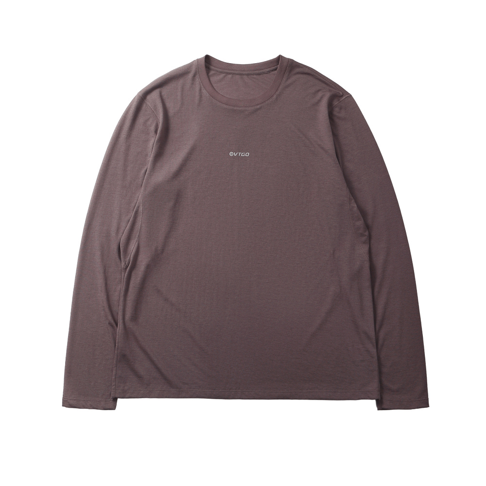 Sea Fossil Quick-Dry Long-Sleeve Tee - Coral Purple