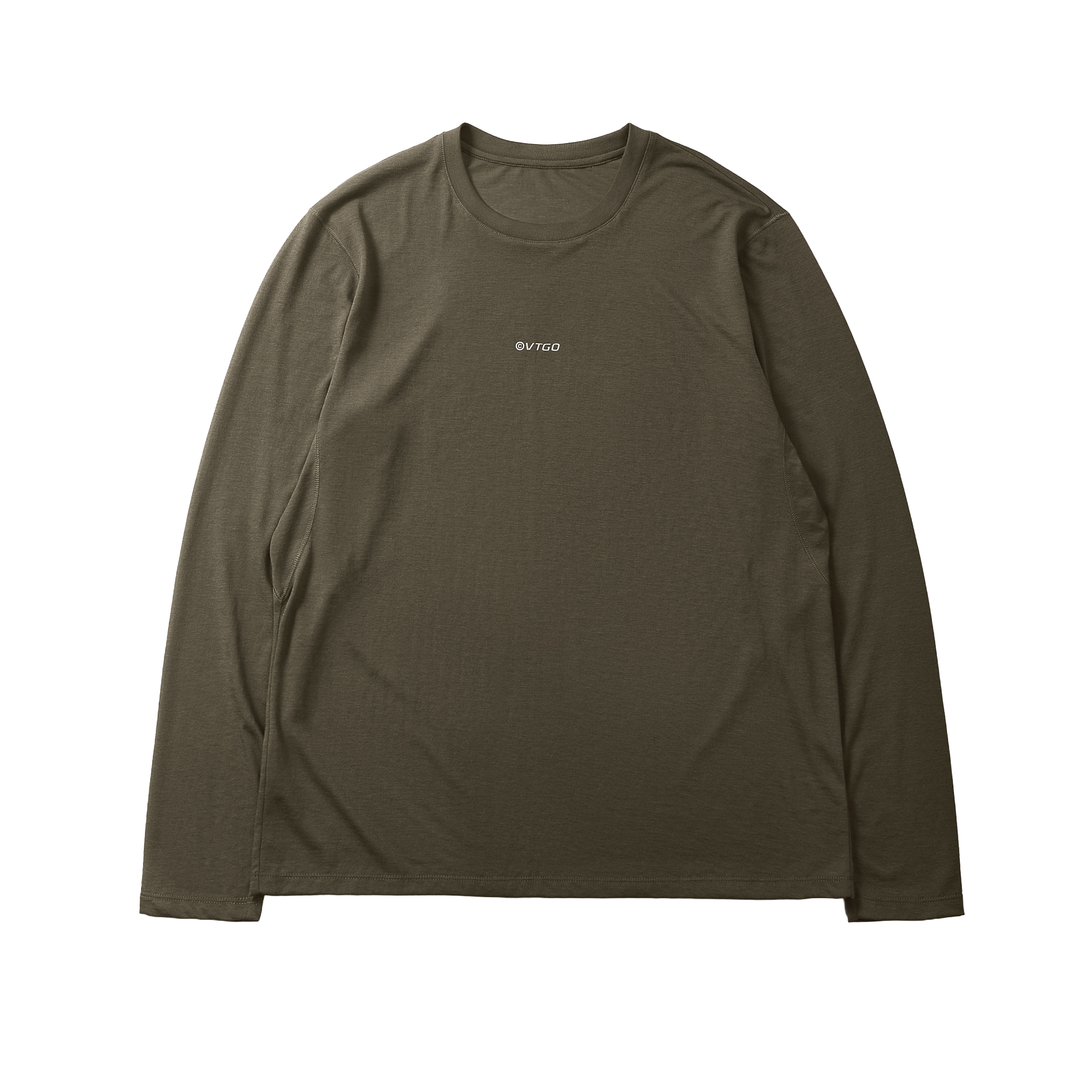 Sea Fossil Quick-Dry Long-Sleeve Tee - Moss Green