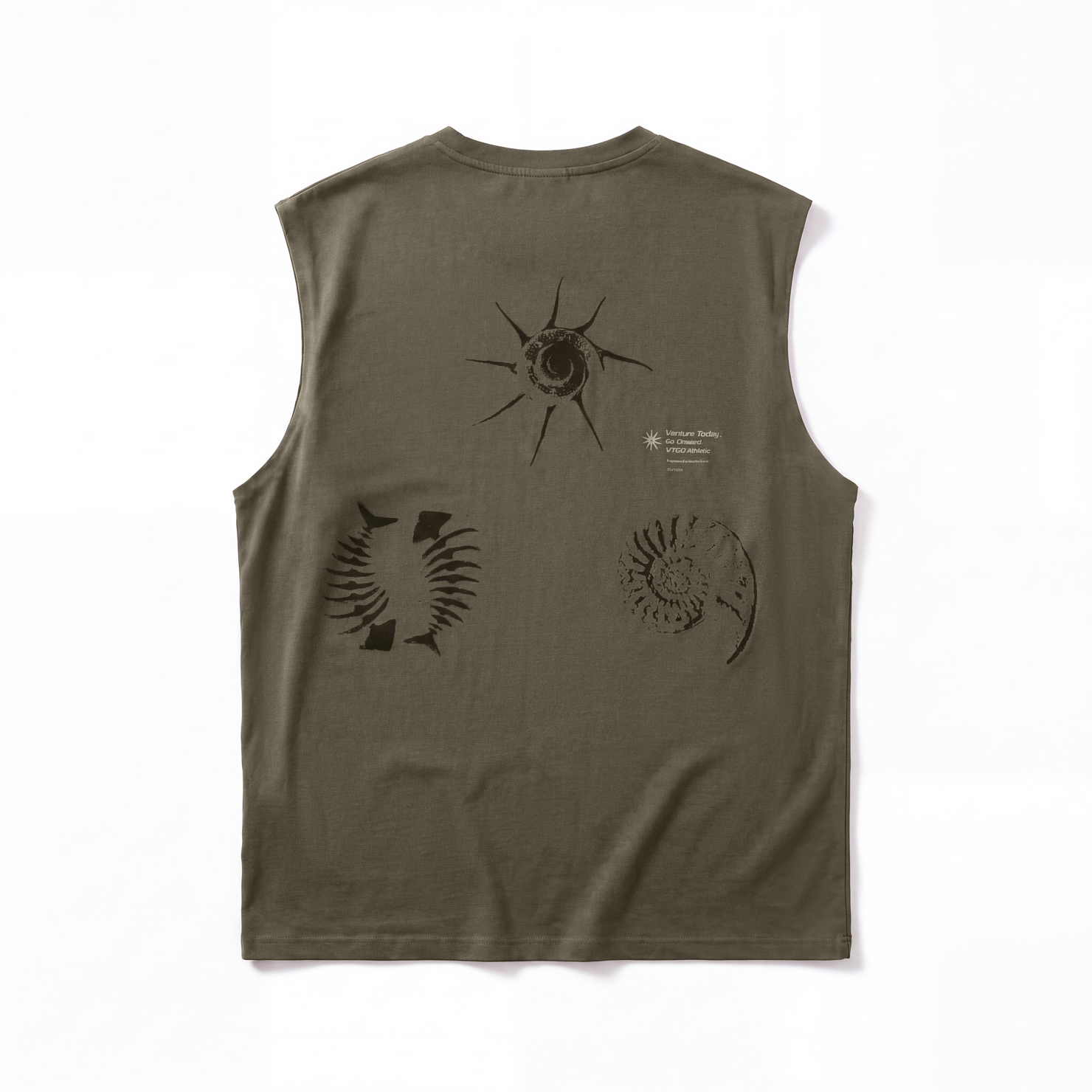 Sea Fossil Quick-Dry Tank - Moss Green