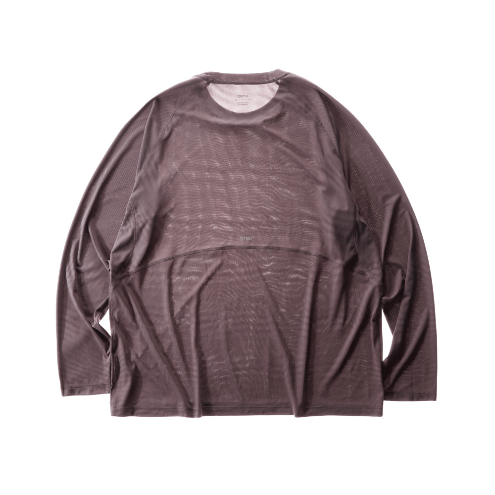 Lightweight Reflective-Print Long-Sleeve Training Tee
