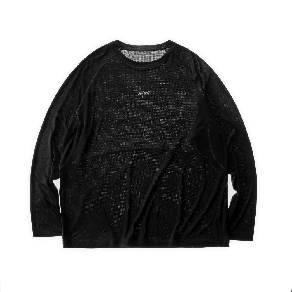 Lightweight Reflective-Print Long-Sleeve Training Tee