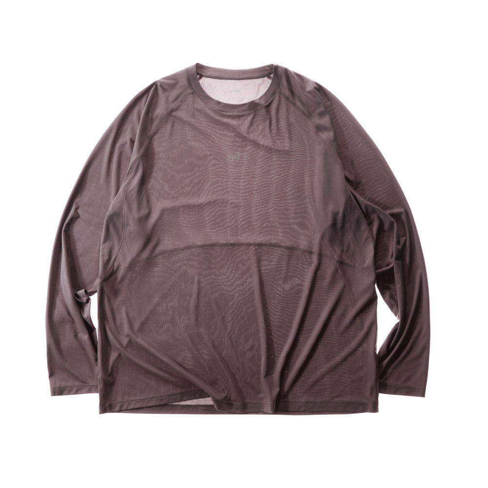 Lightweight Reflective-Print Long-Sleeve Training Tee