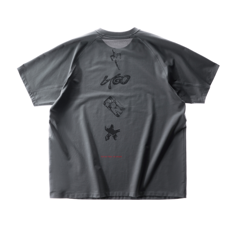 Vintage Fossil-Print Quick-Dry Tee