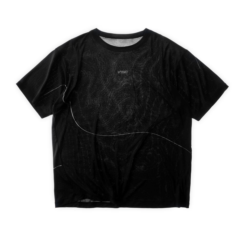 Lightweight Reflective-Print Short-Sleeve Training Tee
