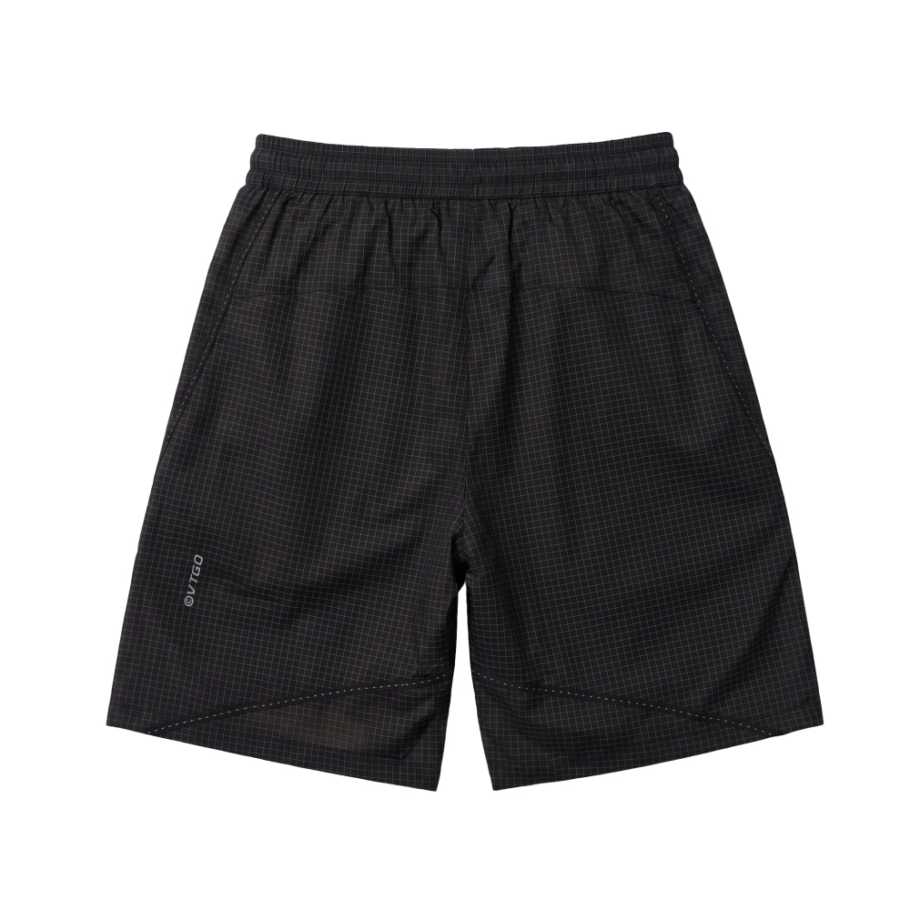 R02 Rain Shell Knee-Length Shorts - Black
