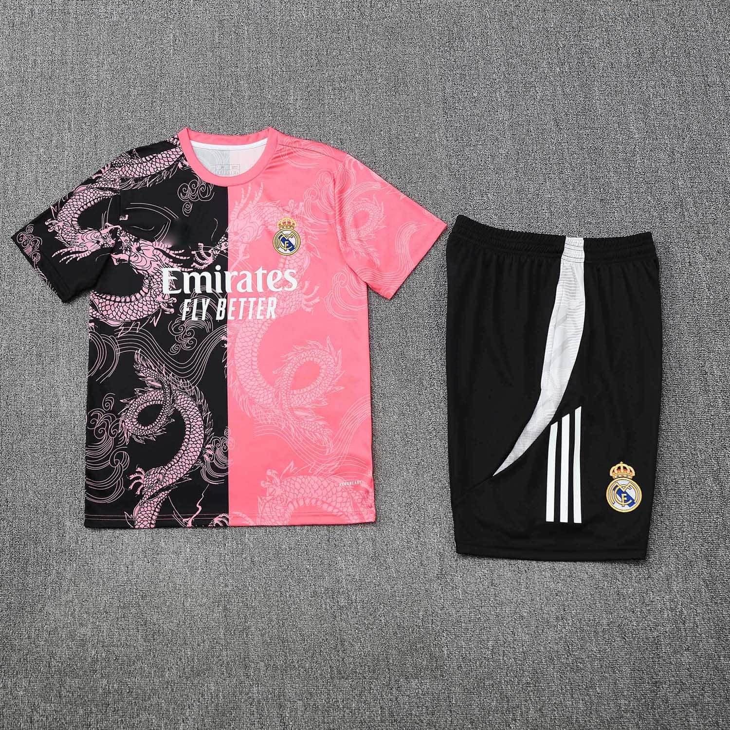 2526 season Real Madrid CF Training clothes suit Short sleeve Fan version