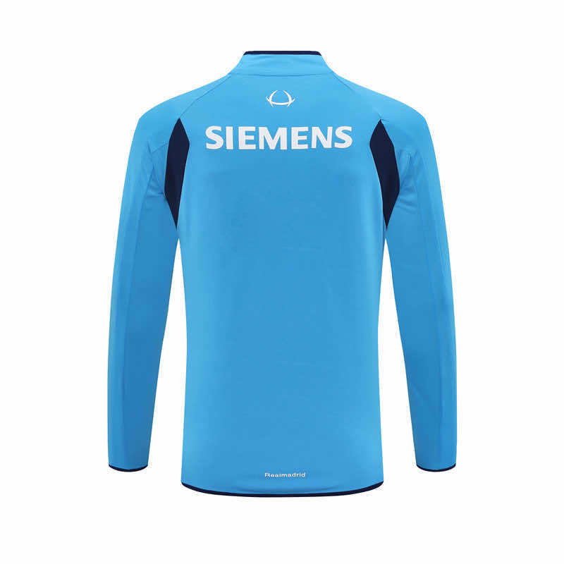 0506 season Real Madrid CF light blue Half pull training suit