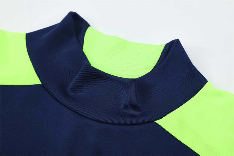 1213 season Real Madrid CF royal blue Half pull training suit
