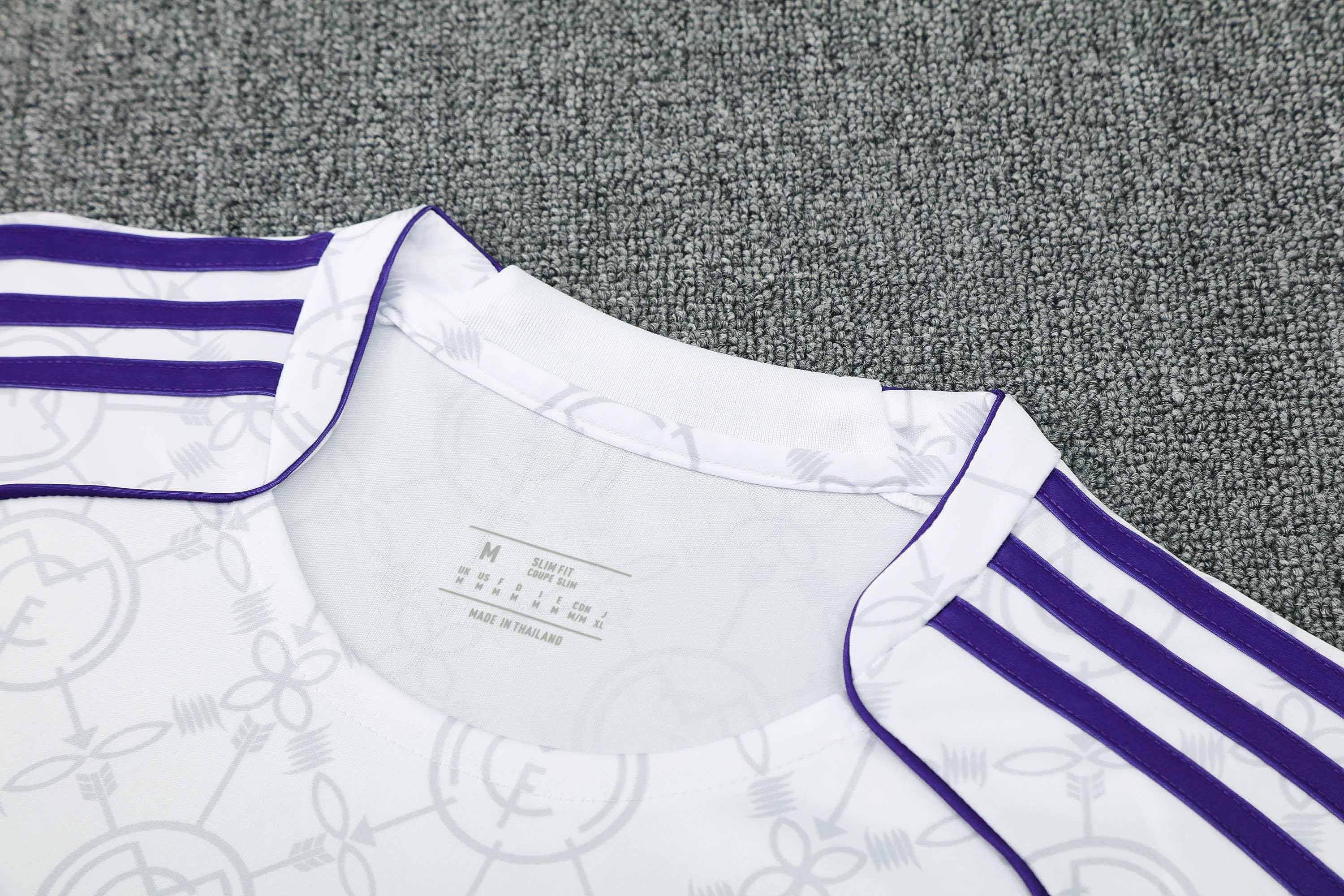 2526 season Real Madrid CF Training clothes suit Short sleeve Fan version