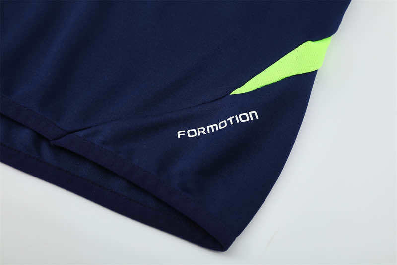 1213 season Real Madrid CF royal blue Half pull training suit