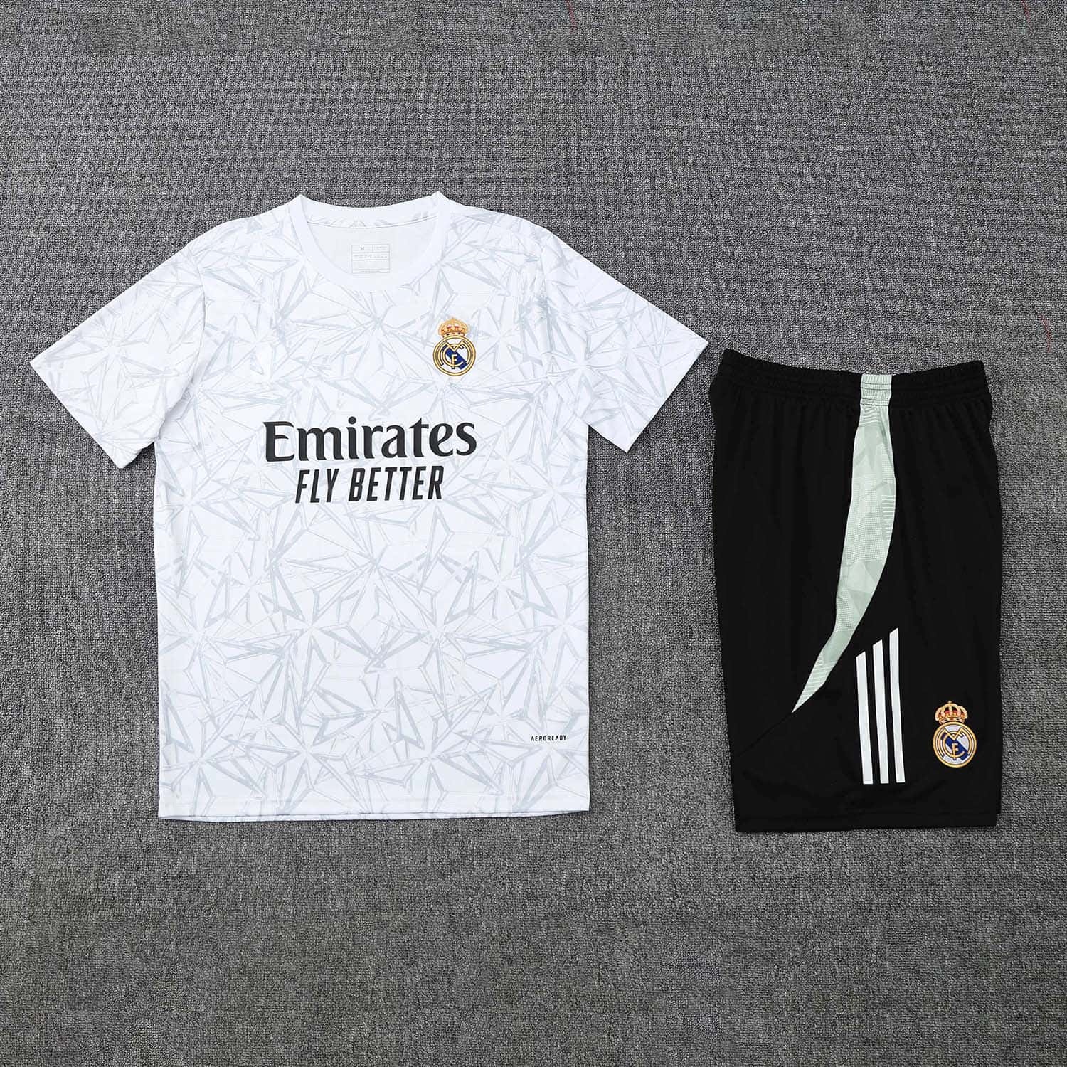 2526 season Real Madrid CF Training clothes suit Short sleeve Fan version