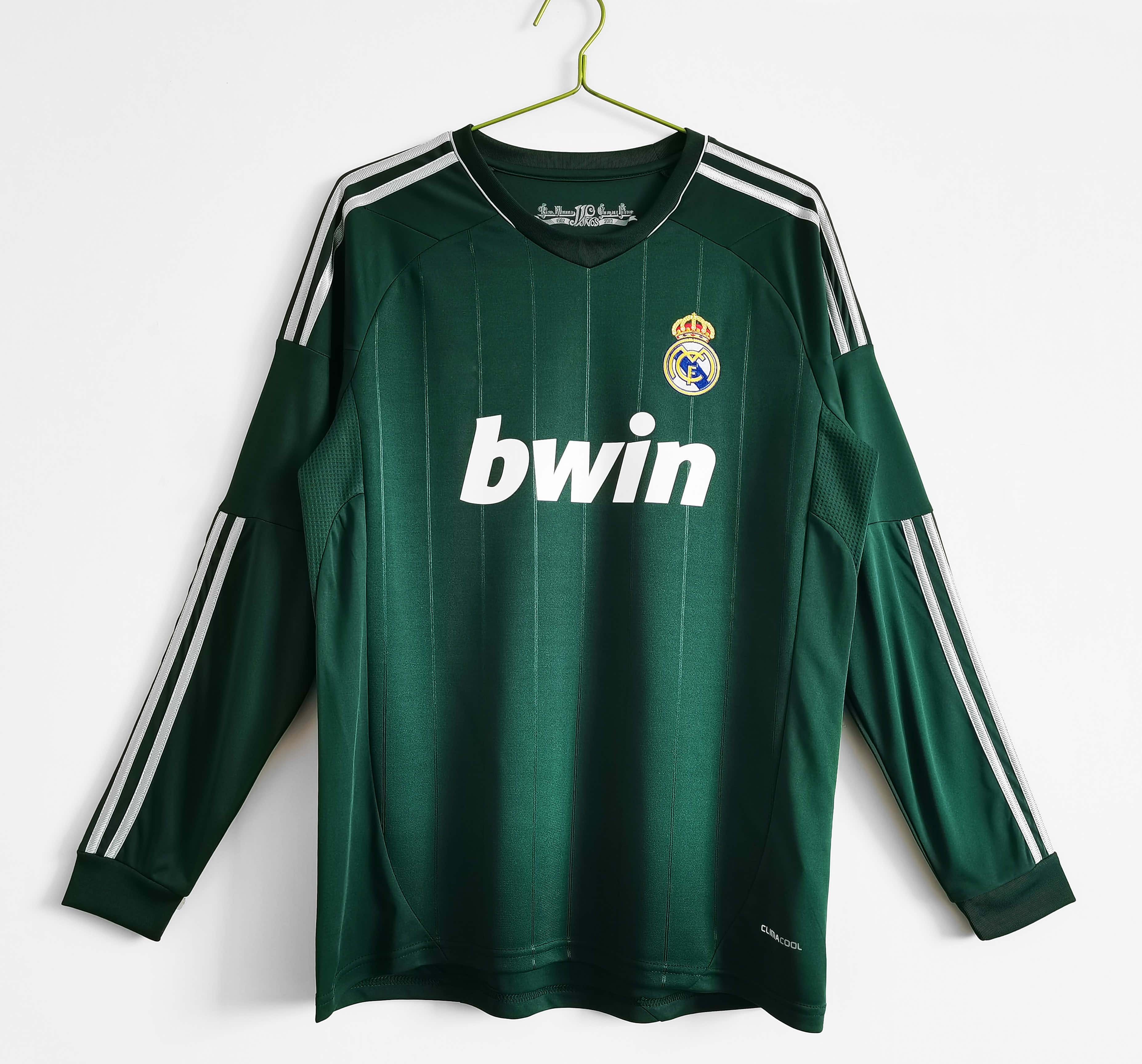 1213 season Real Madrid away Long sleeved retro Fan version