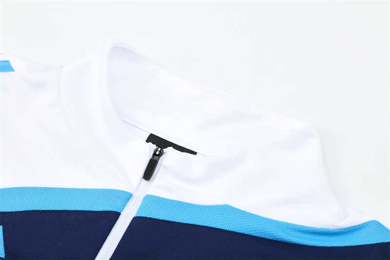 0910 season Real Madrid CF white Half pull training suit