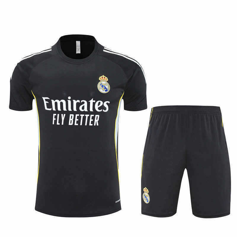 2526 season Real Madrid CF Training clothes suit Short sleeve Fan version