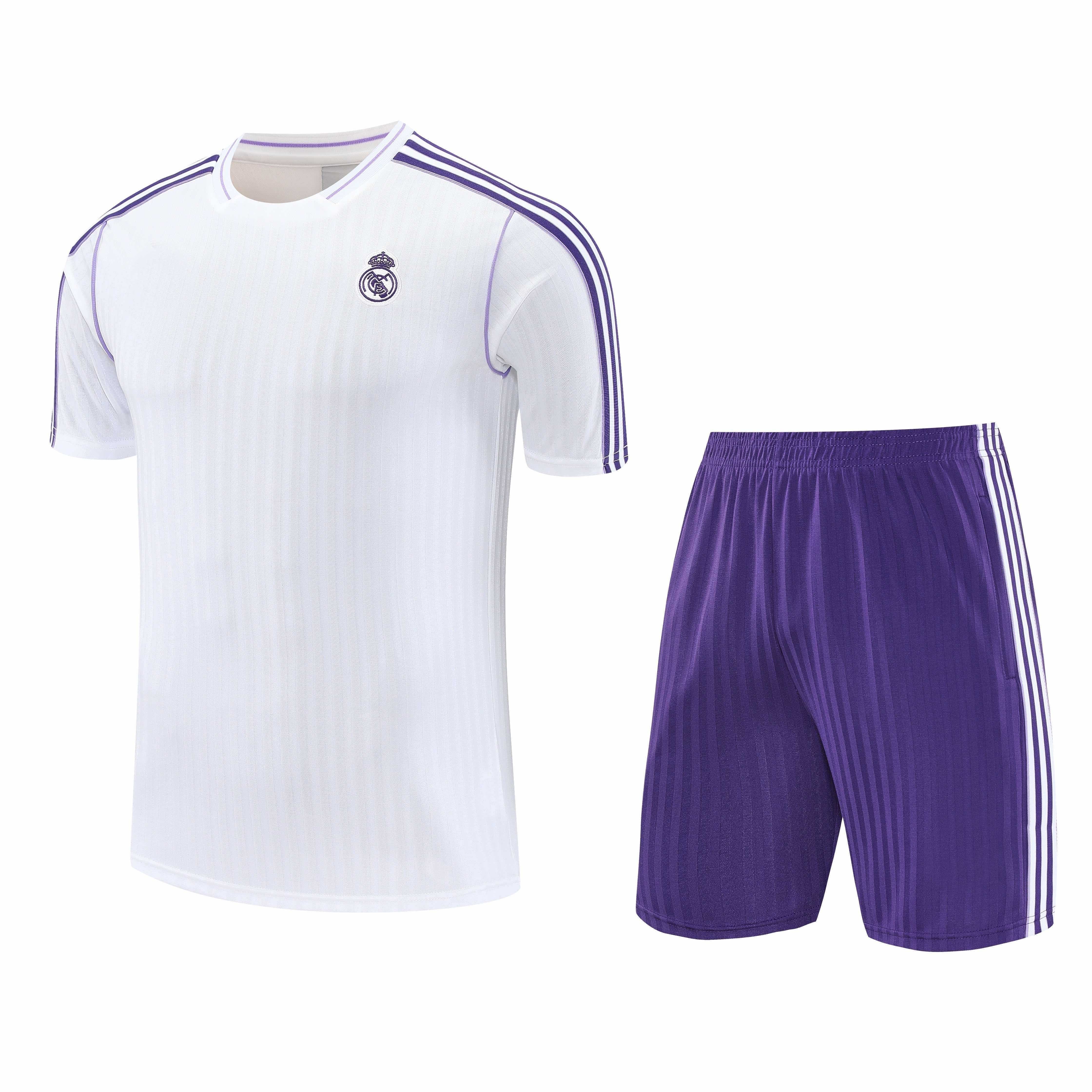 2526 season Real Madrid CF Training clothes suit Short sleeve Fan version