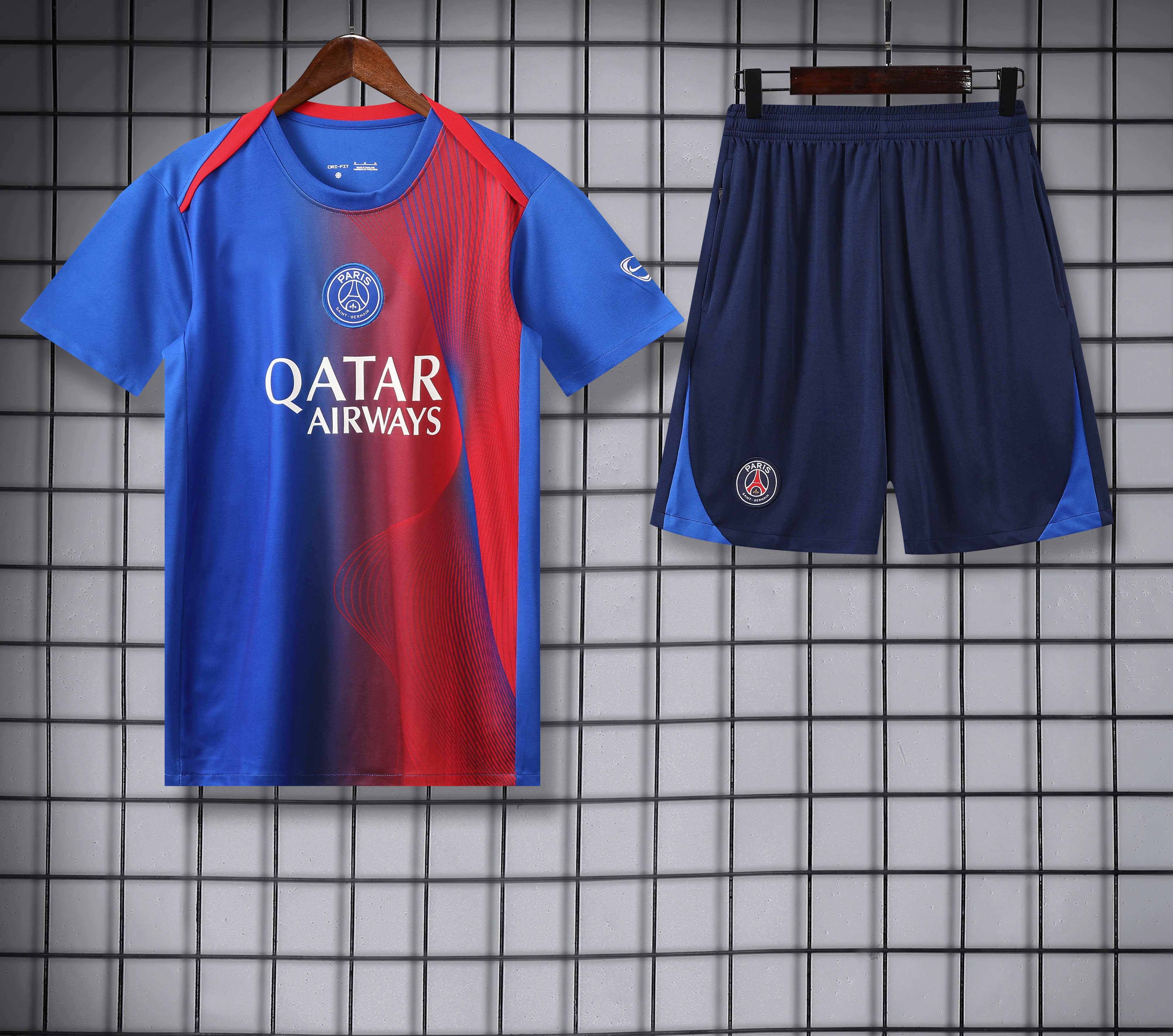 2526 season Paris Saint-Germain F.C. Training clothes suit Short sleeve Fan version