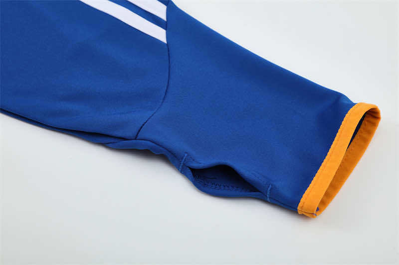 1314 season Real Madrid CF blue Half pull training suit