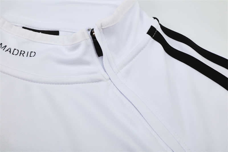 1314 season Real Madrid CF white Half pull training suit