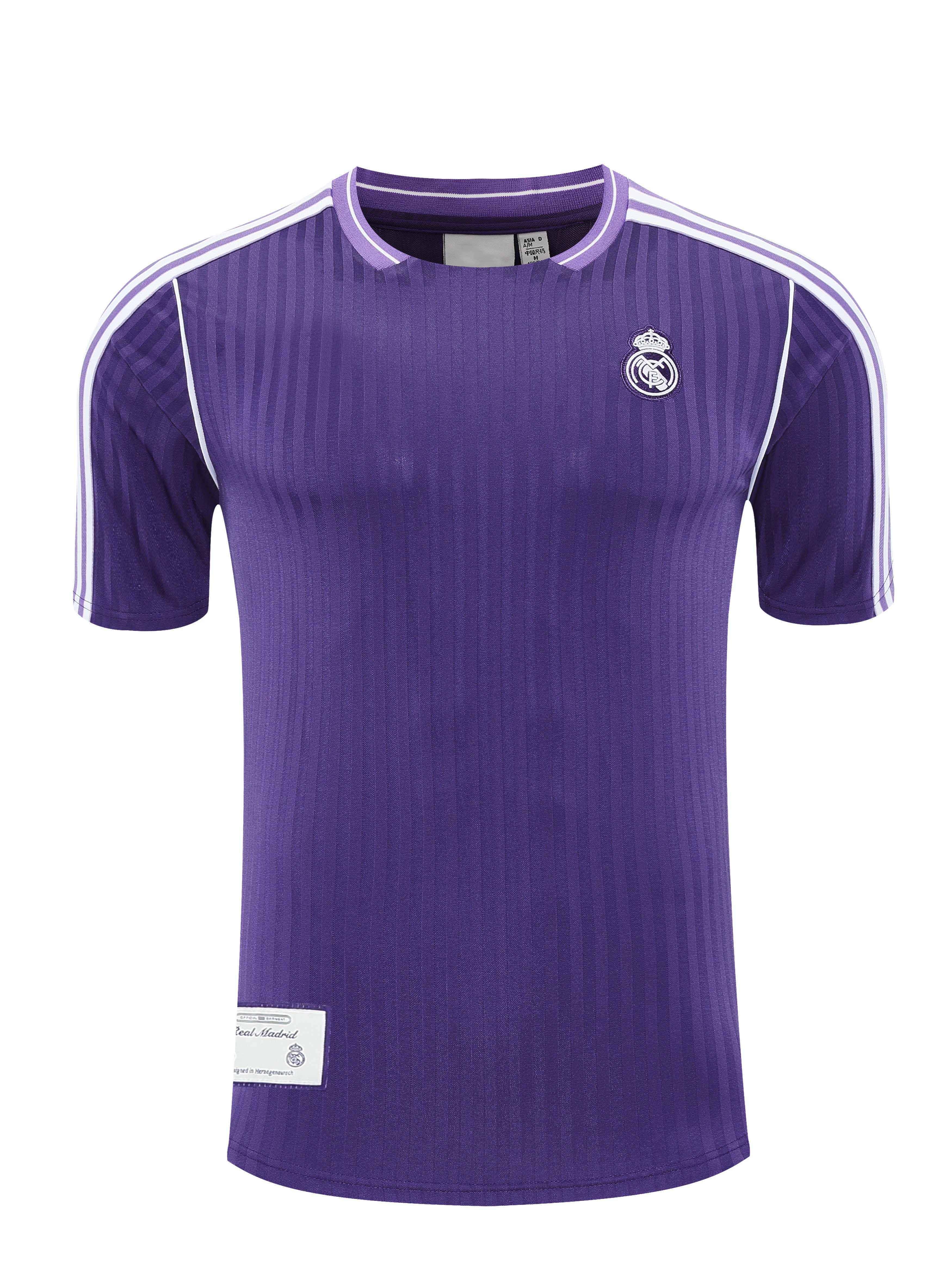 2526 season Real Madrid CF Training clothes suit Short sleeve Fan version