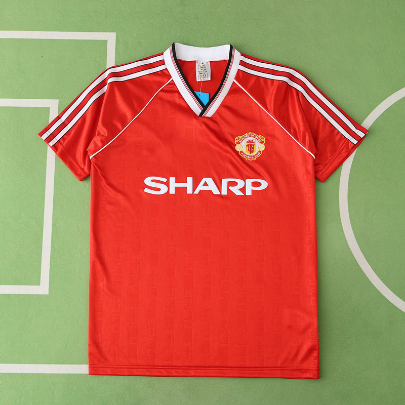 9900 season Manchester United F.C. home  retro Fan version