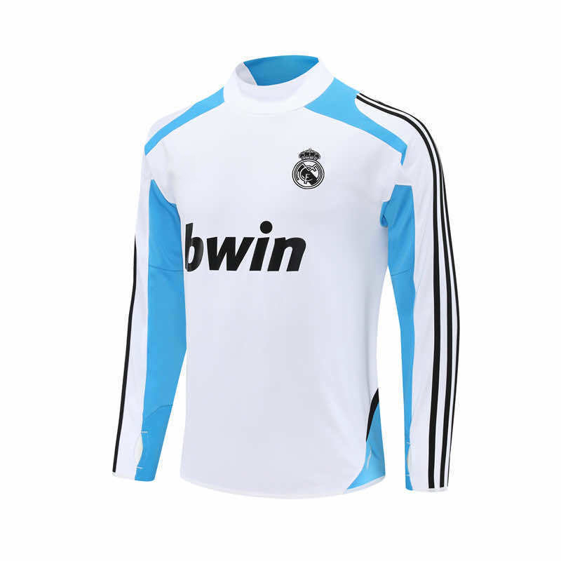 1213 season Real Madrid CF white Half pull training suit