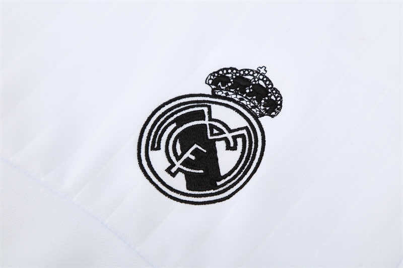 1516 season Real Madrid CF white Half pull training suit