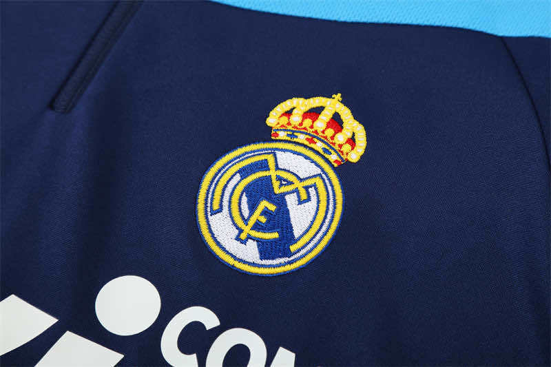 0910 season Real Madrid CF royal blue Half pull training suit