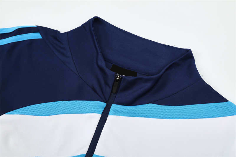 0910 season Real Madrid CF royal blue Half pull training suit