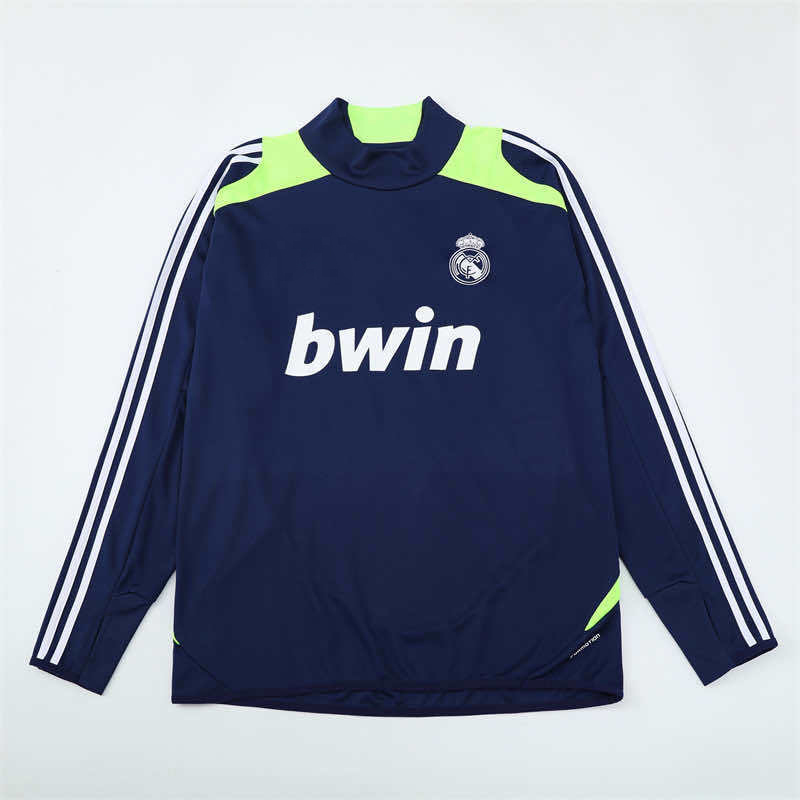 1213 season Real Madrid CF royal blue Half pull training suit