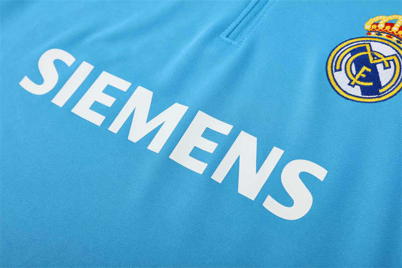 0506 season Real Madrid CF light blue Half pull training suit
