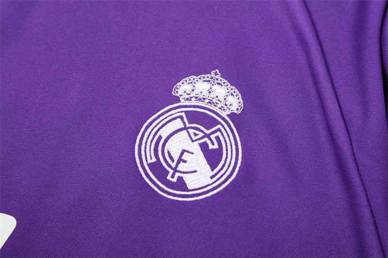 1617 season Real Madrid CF Purple Half pull training suit