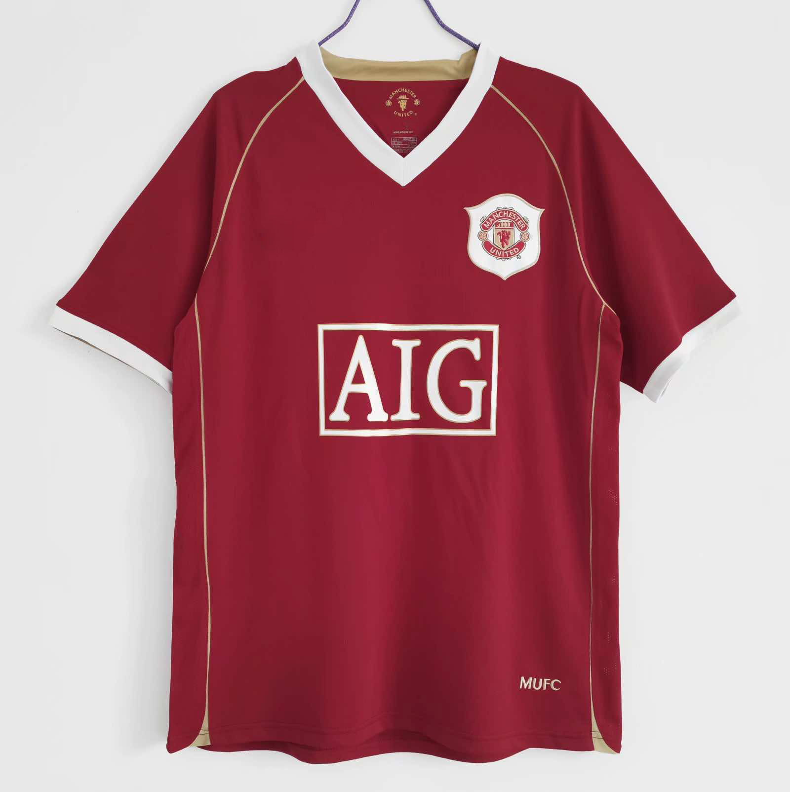 0607 season Manchester United home retro Fan version