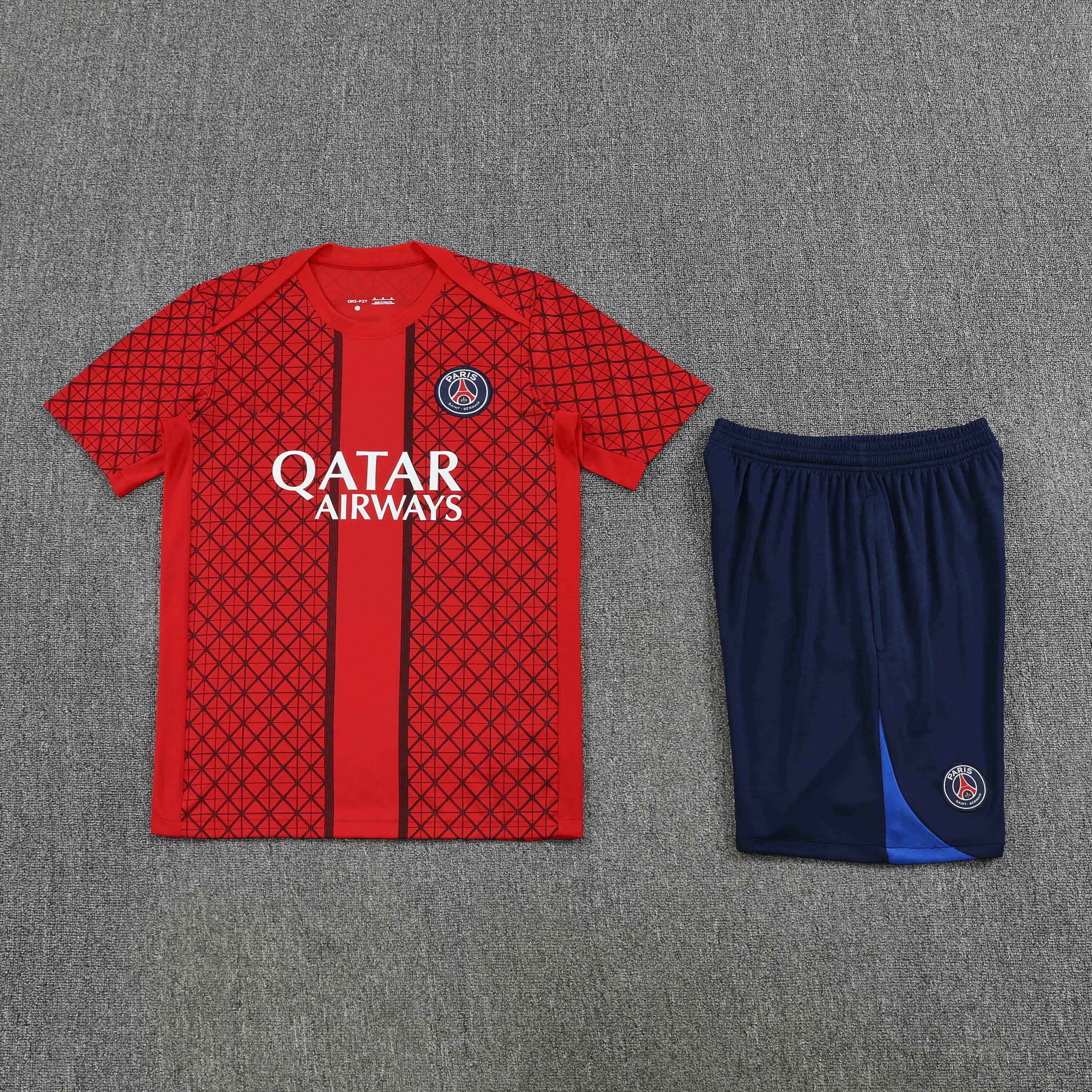 2526 season Paris Saint-Germain F.C. Training clothes suit Short sleeve Fan version