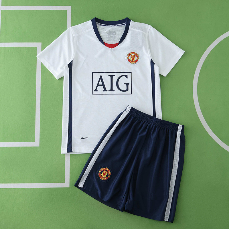 0809 Manchester United F.C. away retro Kids kit