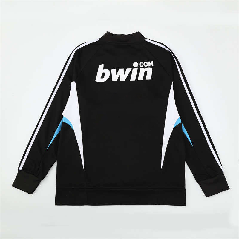0809 season Real Madrid CF black Half pull training suit