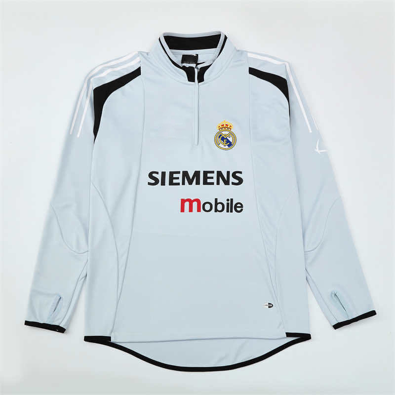 0405 season Real Madrid CF light gray Half pull training suit