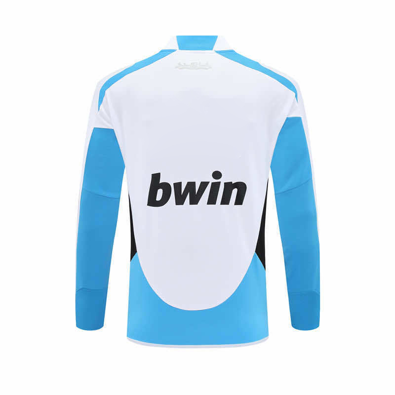 1213 season Real Madrid CF white Half pull training suit