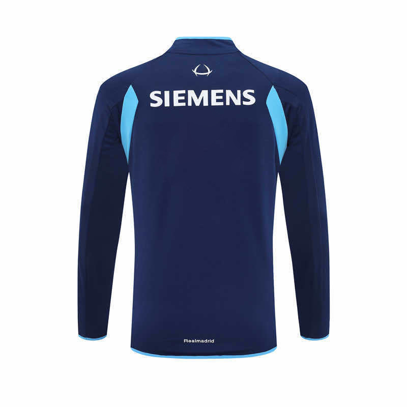 0506 season Real Madrid CF royal blue Half pull training suit