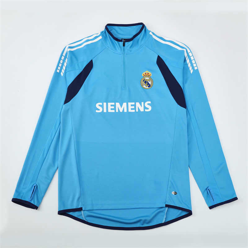 0506 season Real Madrid CF light blue Half pull training suit