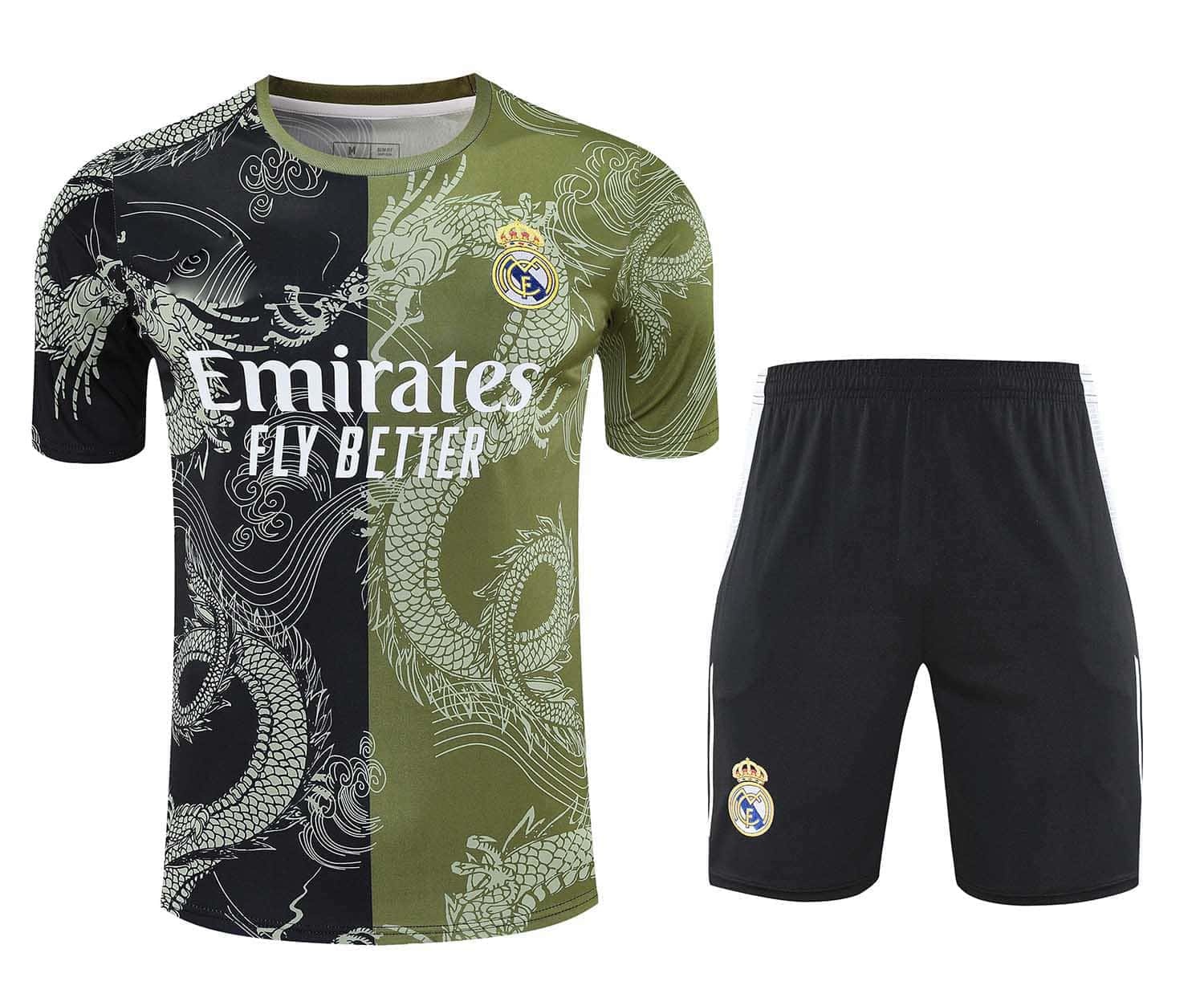 2526 season Real Madrid CF Training clothes suit Short sleeve Fan version