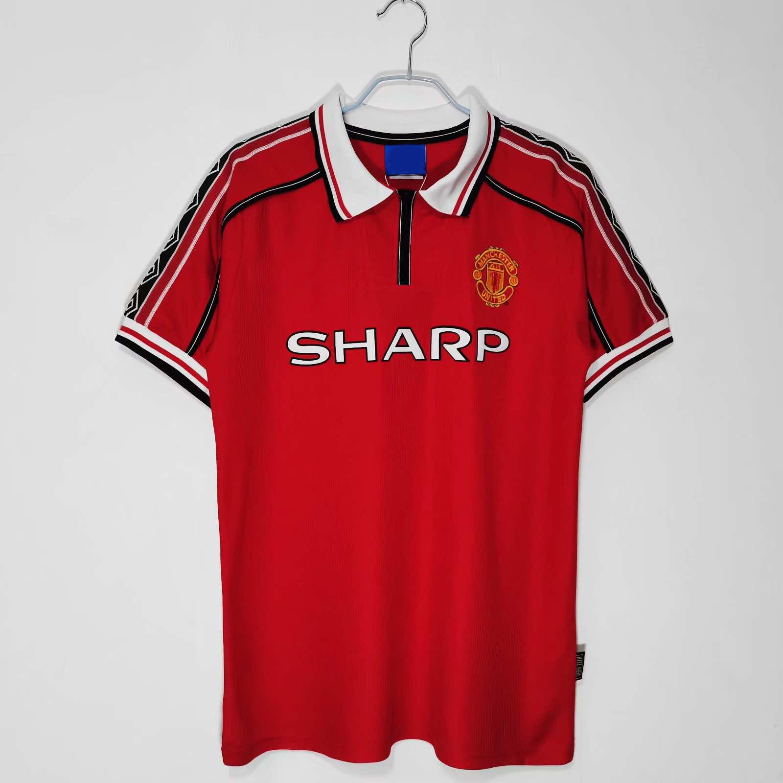 9899 season Manchester United home retro Fan version