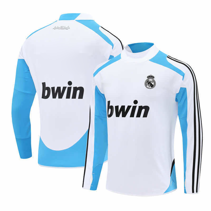 1213 season Real Madrid CF white Half pull training suit