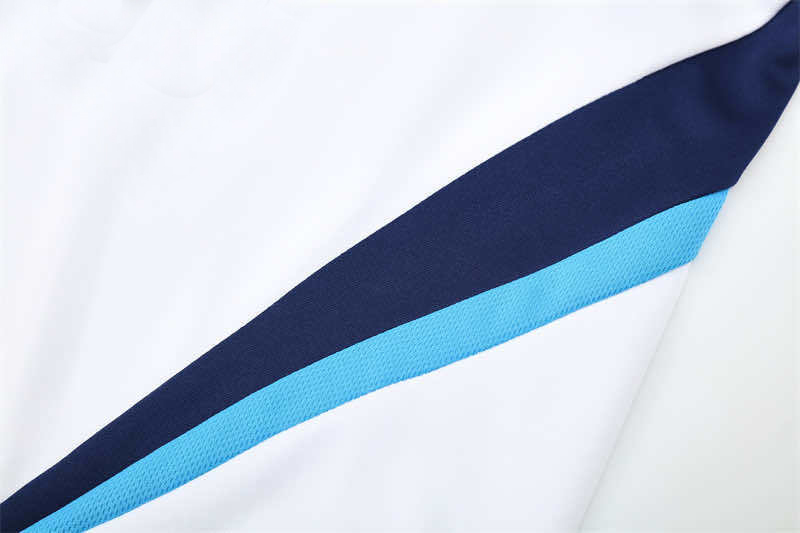 0910 season Real Madrid CF white Half pull training suit