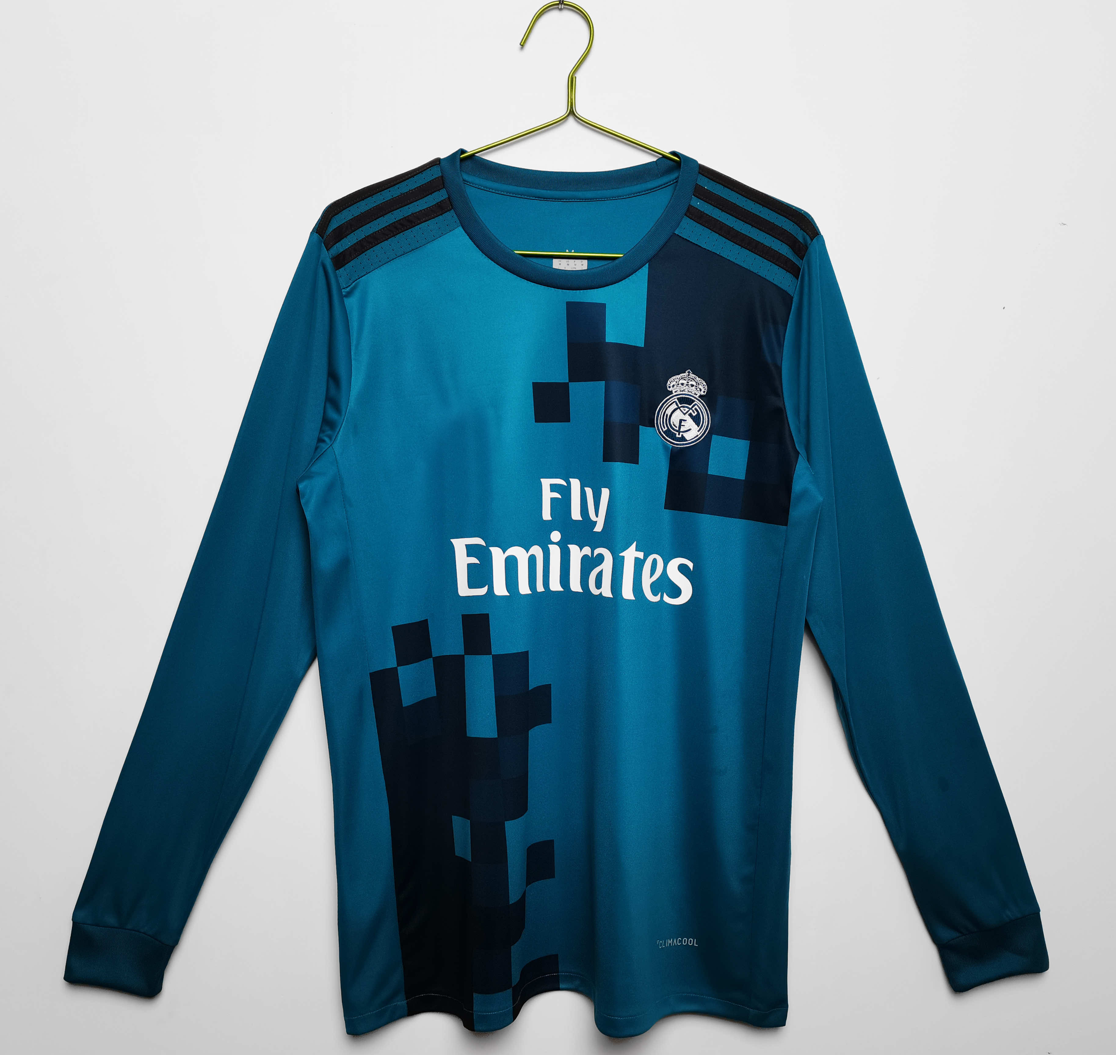 1718 season Real Madrid third Long sleeved retro Fan version